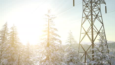 Stromleitung-Bei-Sonnenaufgang